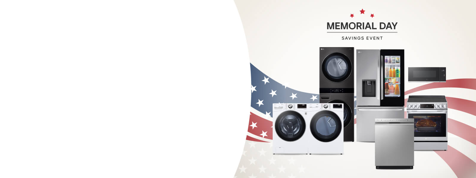 Celebrate Memorial Day with 30%-55% off select appliances image for desktop