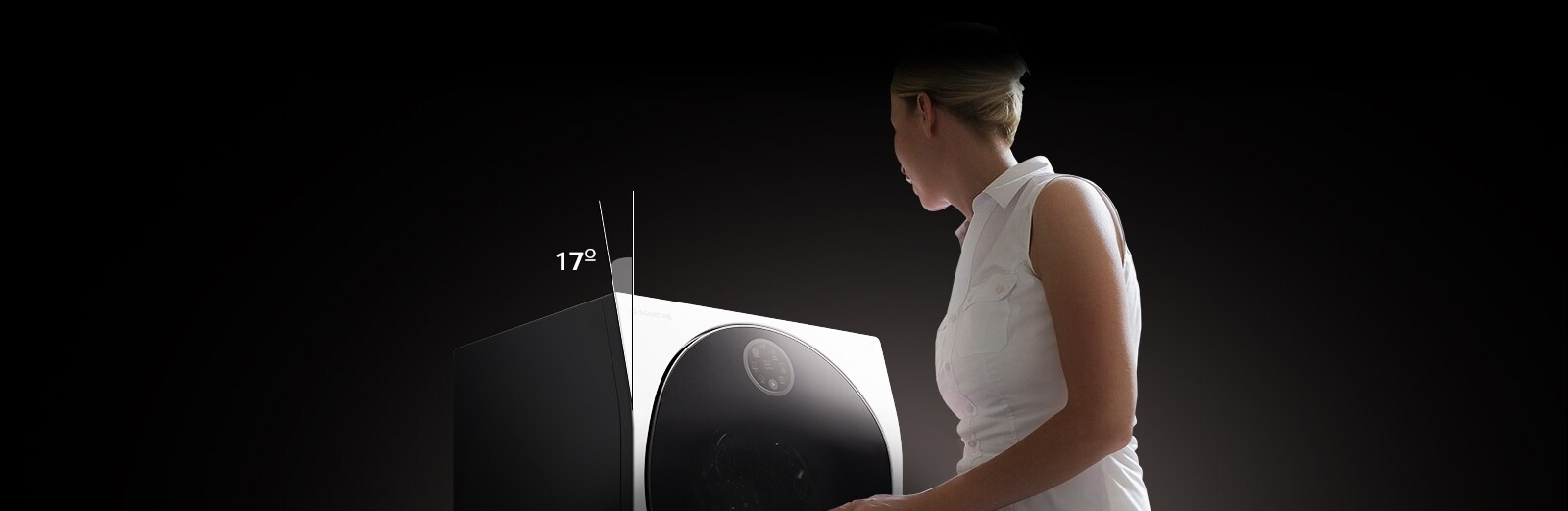 17˚ Tilted Display & Higher Drum Height