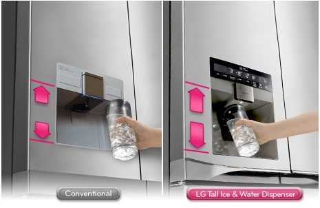 Tall Ice & Water Dispenser 