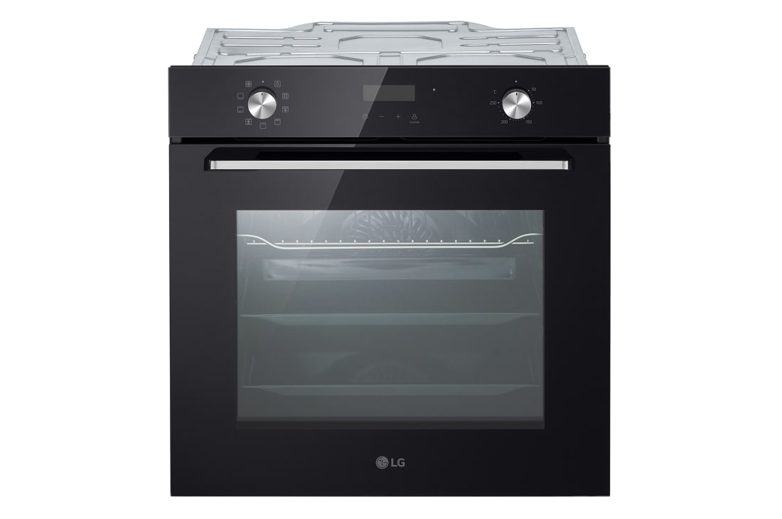 LG Large Built-in Oven, 72L, Black Glass, WSEZ7213B1, WSEZ7213B1