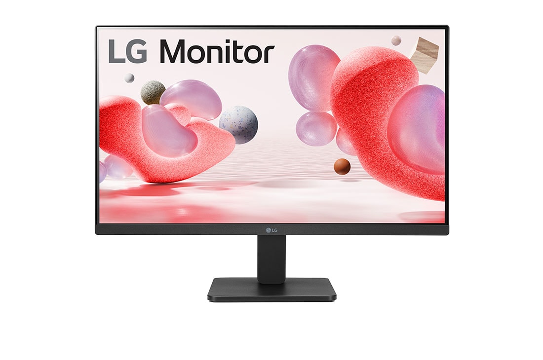 LG 2023 LG 24 inch IPS FHD Monitor with AMD FreeSync™, front view, 24MR400-B