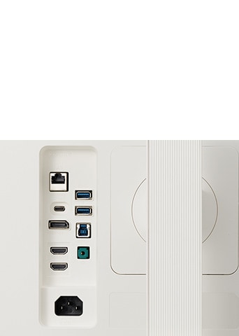 USB Type-C, RJ45, and various ports.	