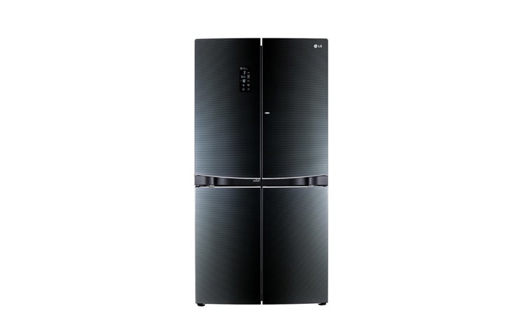 LG 36 Cu Ft 6Door French Door Refrigerator with Dual Door-In-Door™, GR-D36FBGHL