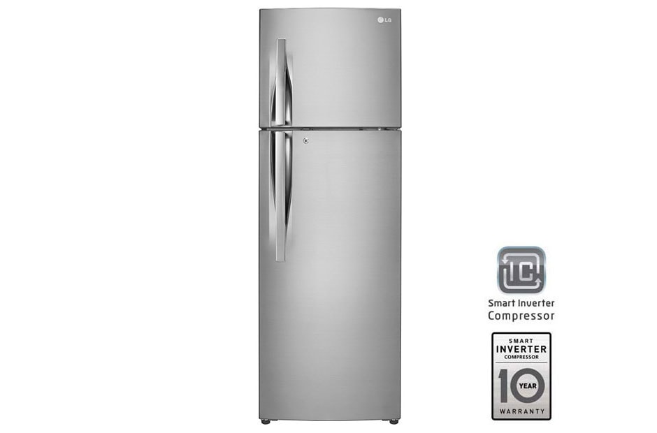 LG Compact Top Freezer Refrigerator with smart inverter compressor, GR-B392RLHL