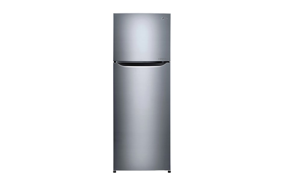 LG Shiny steel Top Freezer Refrigerator with a wave design pocket , GN-B262SLCL