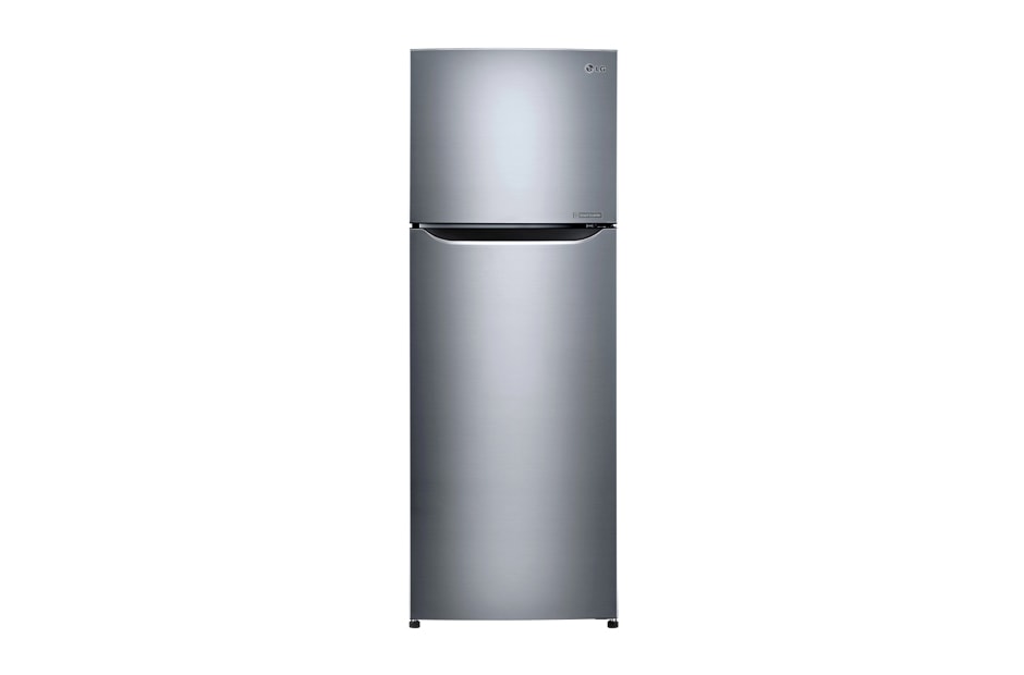 LG Shiny steel Top Freezer Refrigerator with a wave design pocket , GN-B232SLCC