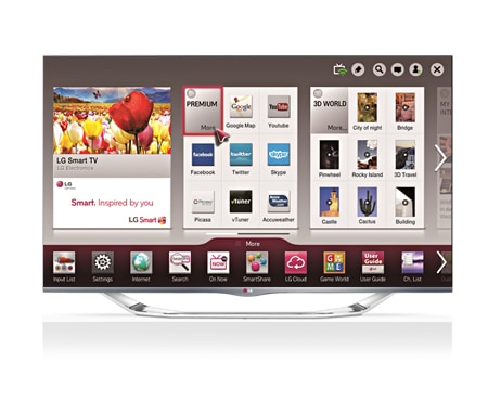 LG 55 inch CINEMA 3D Smart TV LA741V, 55LA741V