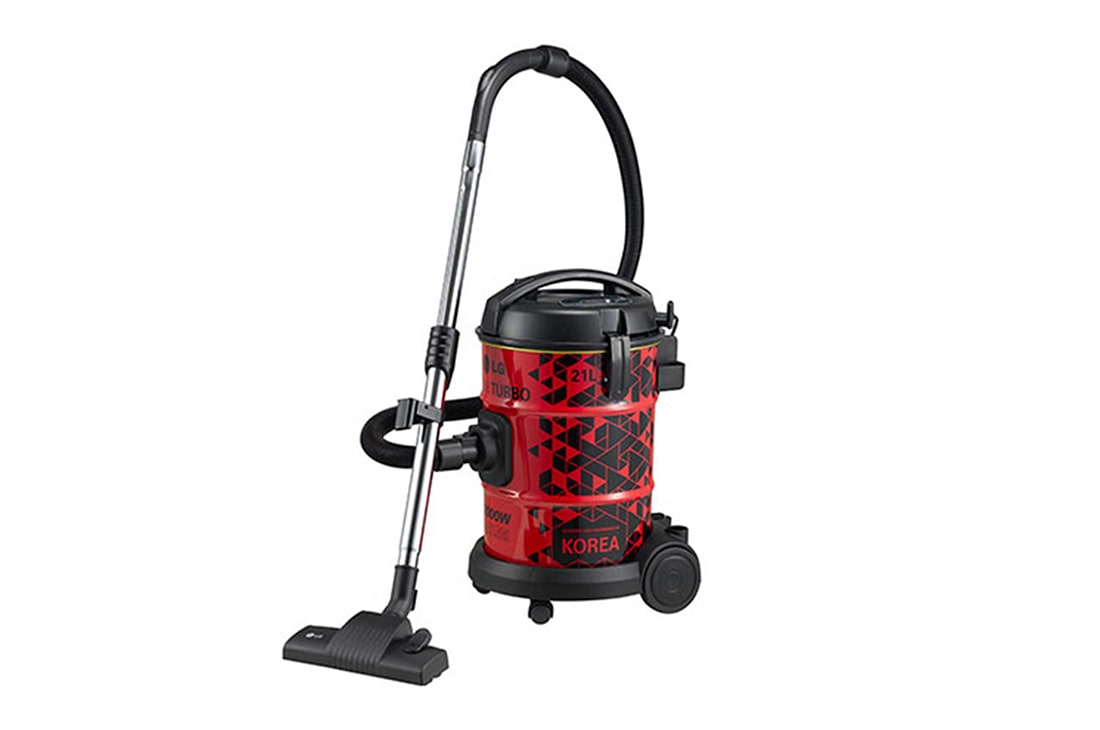 LG Drum Vacuum Cleaner, 21L, 2000W, Red, VP7320NNT