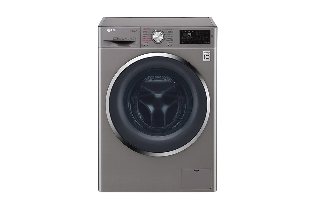 LG Washer & Dryer, 9 / 5 Kg, 6 Motion Direct Drive, Steam Technology, Add Item, ThinQ, F4J6VGP2S