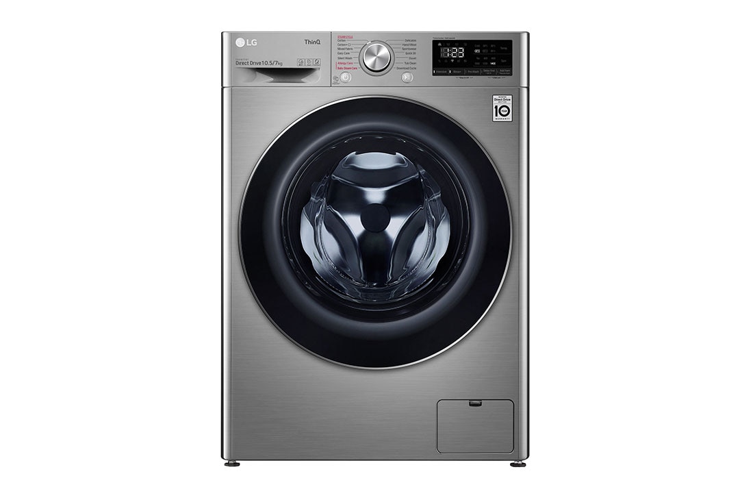 LG Washing Machine with Dryer, 10.5/7 kg, AI DD™, F4V5RGP2T