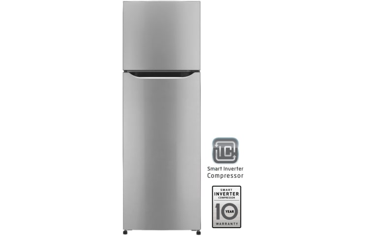 LG The stylish Top Mount refrigerator with smart inverter compressor, GL-B242SLHG