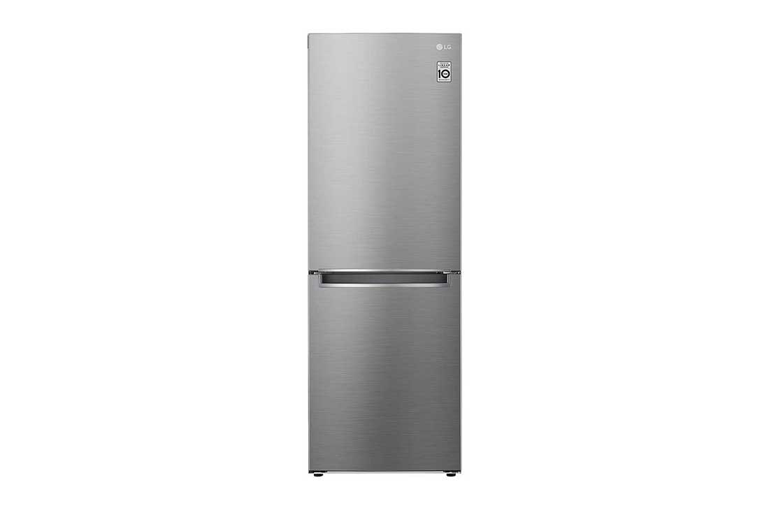 LG Net 306L Bottom Freezer 2 Doors Refrigerator with Smart Inverter Compressor, front, GC-B369NLJM