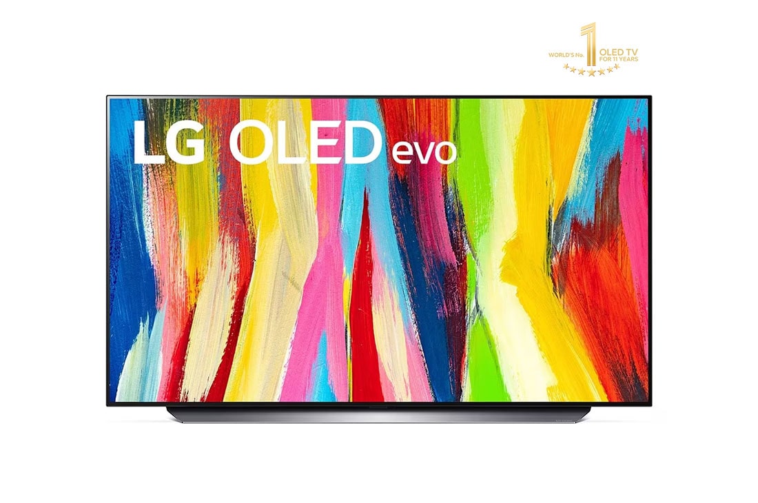 LG 4K OLED Smart TV 48 inch Series C2, Front view , OLED48C26LA