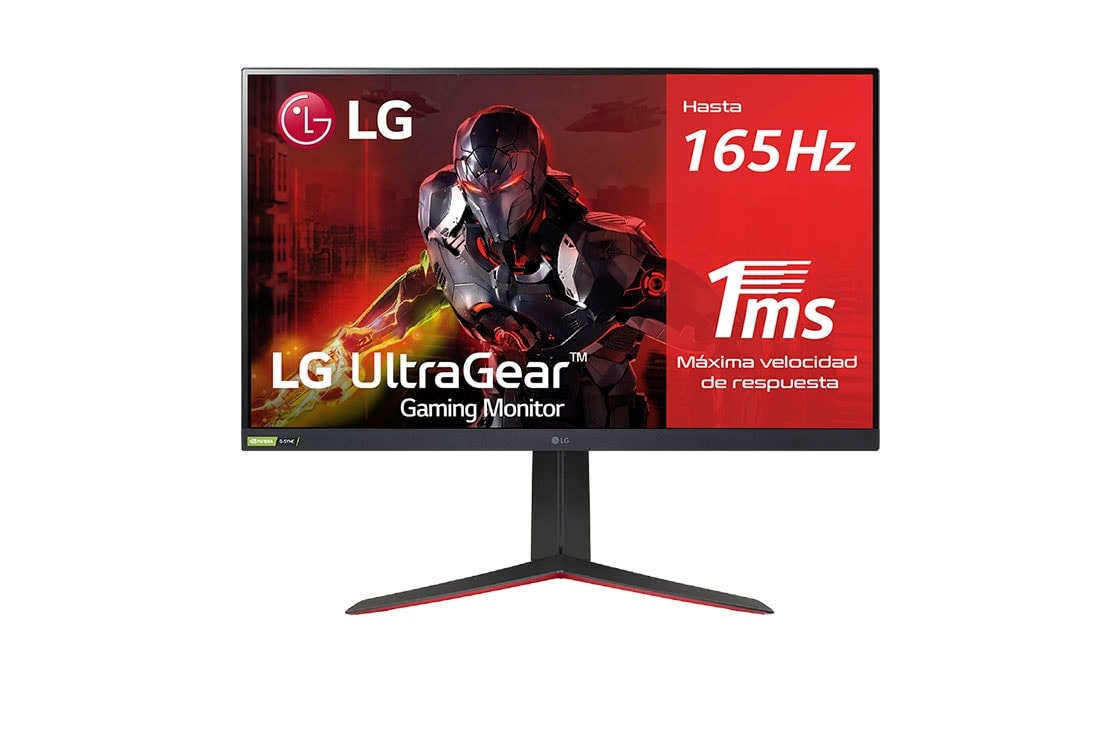LG 32GP850-B - Monitor gaming LG UltraGear (2560x1440p, 350cd/m², 1000:1, 1ms, 165Hz, DCI-P3 98%); diag. 80cm; entradas: HDMI x2, DP x1, USB-A x3; NVIDIA G-Sync™ Compatible, FreeSync™ Premium., 32GP850-B, 32GP850-B