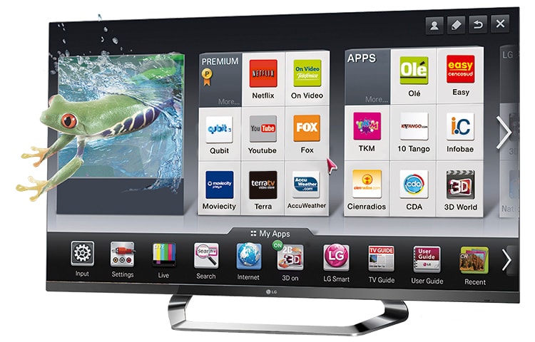 LG Cinema 3D Smart TV Incluye 4 lentes 3D, 2 lentes Dual Play, Magic Remote y Wi-Fi (incorporado, 55LM7600