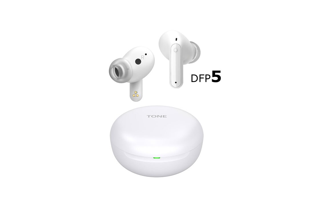 LG TONE Free DFP5W | weiss | Wireless Earbuds mit MERIDIAN-Sound und ANC | LG TONE-DFP5W, TONE-DFP5W, TONE-DFP5W