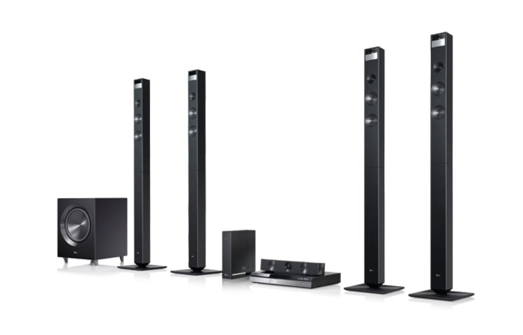 LG CINEMA 3D Sound 9.1 Heimkinosystem mit Blu-ray Player, integriertem WLAN, Bluetooth und LG Smart TV, BH9520TW