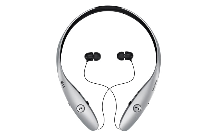 LG Tone Infinim™ Premium Bluetooth Stereo Headset mit Harman/Kardon Sounddesign und einziehbaren In-Ear-Ohrhörern, HBS-900