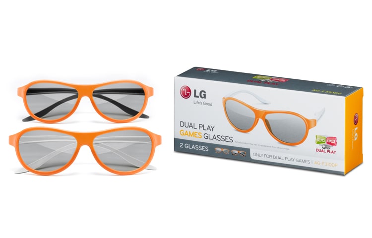 LG 2 Stück Dual Play Polfilterbrillen, passend zu allen CINEMA 3D TV Modellen, AG-F310DP
