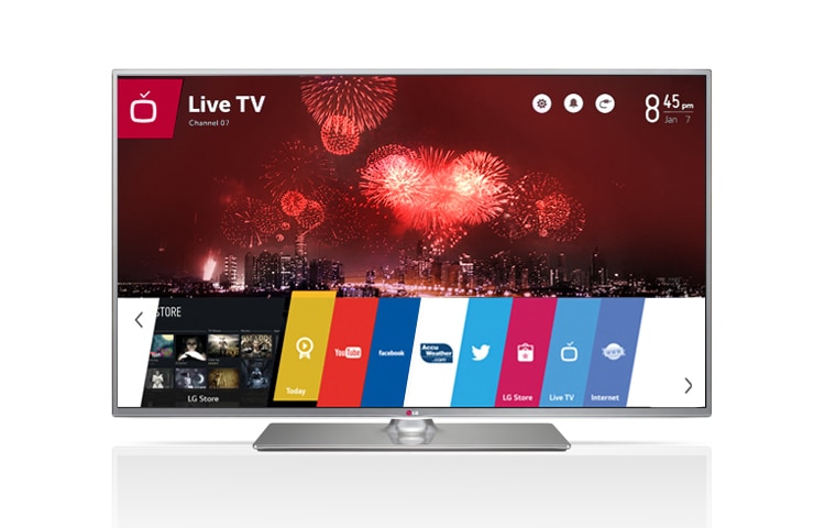 LG CINEMA 3D Smart TV mit webOS, 119 cm Bildschirmdiagonale (47 Zoll), 2.0 Soundsystem und Multi-Tuner, 47LB650V