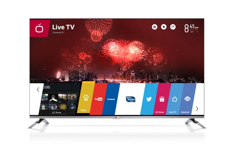 LG CINEMA 3D Smart TV mit webOS und 127 cm Bildschirmdiagonale (50 Zoll), 50LB670V