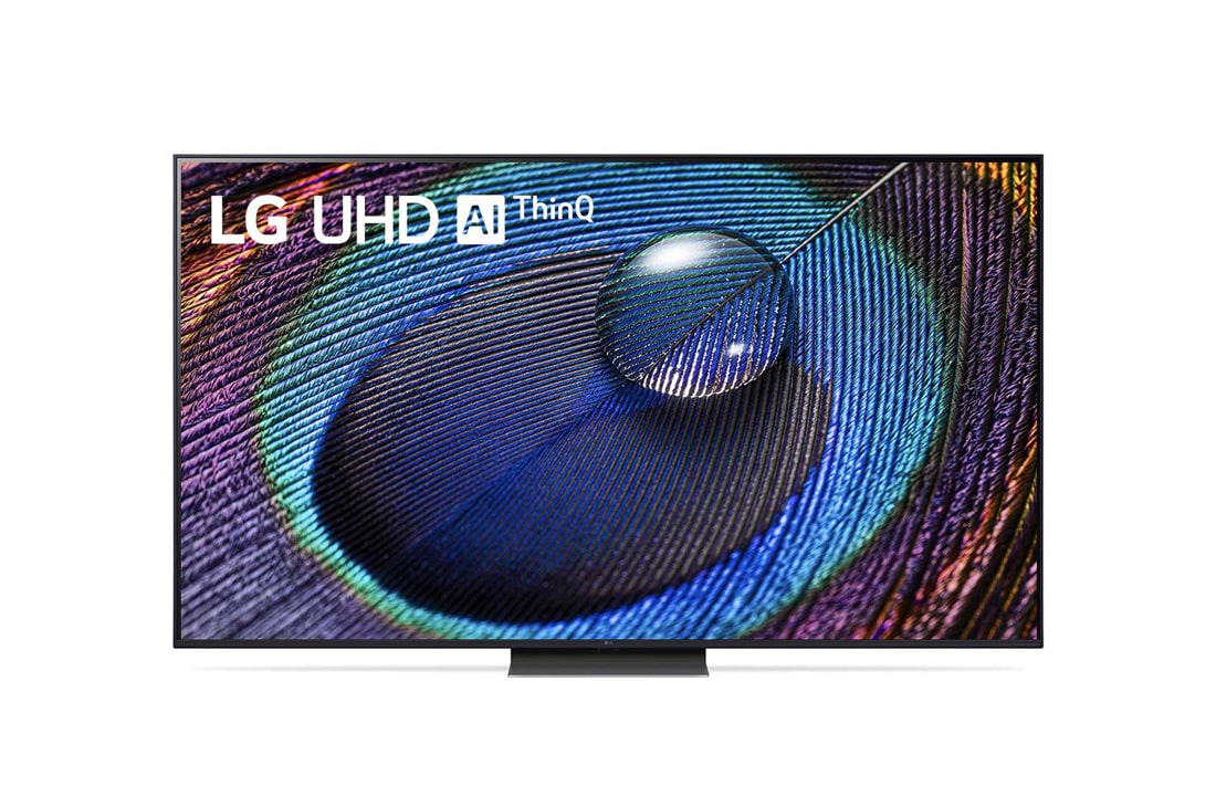 LG 65“ LG UHD TV, Eine Frontansicht des LG UHD TV, 65UR91006LA
