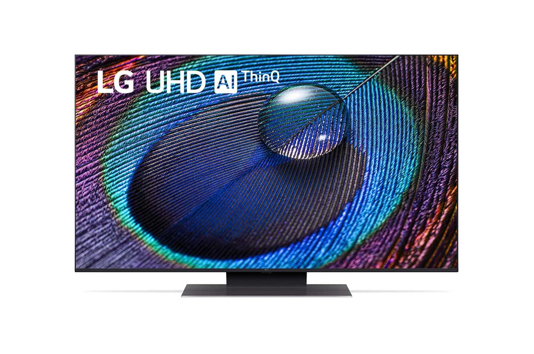 LG 50“ LG UHD TV, Eine Frontansicht des LG UHD TV, 50UR91006LA