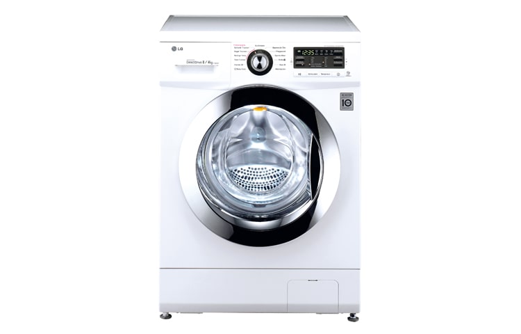 LG Direct Drive™ Waschtrockner | Füllmenge Waschen bis zu 8kg/Trocknen bis zu 4kg | weiß | 6 Motion | Smart Diagnosis, F1496AD3