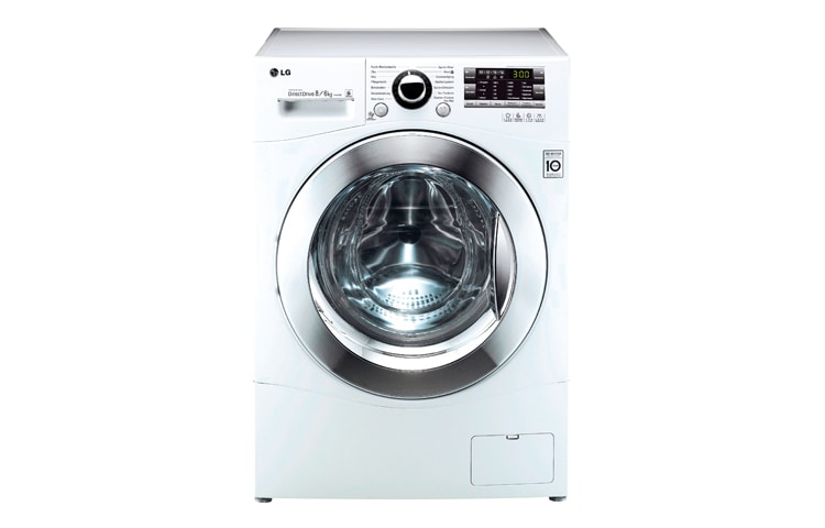 LG Direct Drive™ Waschtrockner | Füllmenge Waschen bis zu 8kg/Trocknen bis zu 6kg | weiß | 6 Motion | Smart Diagnosis, F14A8YD