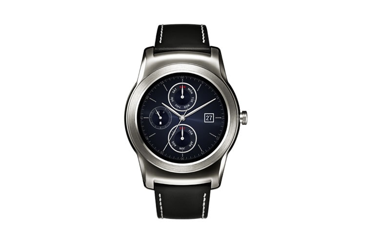 LG Watch Urbane Android Wear Armbanduhr mit rundem 1,3 Zoll P-OLED Display und zeitlosem, eleganten Design, W150