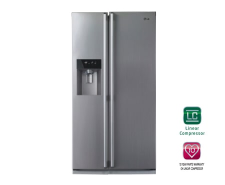 LG 567L SIDE BY SIDE REFRIGERATOR WITH NON PLUMBED ICE AND WATER, GC-L197DNL