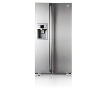 LG 567L Titanium Side by Side Fridge with Automatic Ice & Water Dispenser, GC-L197NFS