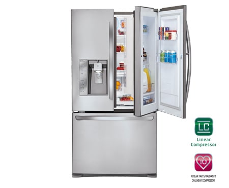 LG 730L 3 Door French Door Refrigerator With Door-In-Door™, GR-D730SL