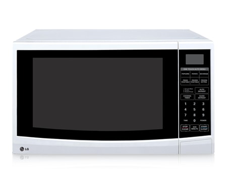 LG 23L White Microwave with 10 different power levels, and 6 Auto Cook Menus, MS2346S