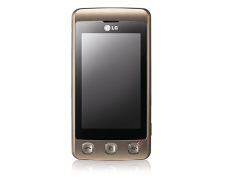 LG 3'' Full Touch Screen Phone, KP500 Elegant Gold