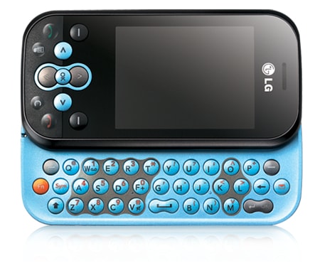 LG Mobile Phone with QWERTY keyboard,2MP Camera,FM Radio & MP3 Player, KS360 Blue