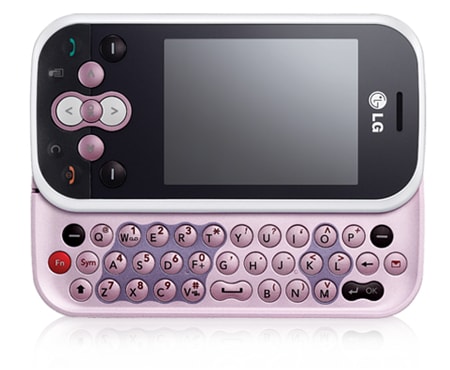 LG Mobile Phone with QWERTY keyboard,2MP Camera,FM Radio & MP3 Player, KS360 Pink