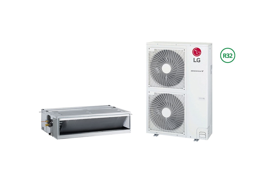 LG Ducted System - Mid Static Ducted 13.8kW (Cooling) | UMN140M3_ UU140WR2, Front view, UMN140M3-UU140WR2
