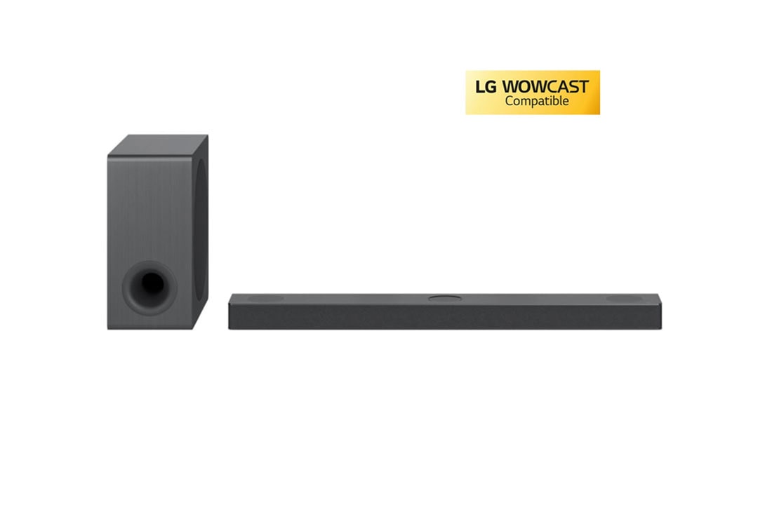 LG Sound Bar S80QY, Front view with sub woofer, S80QY