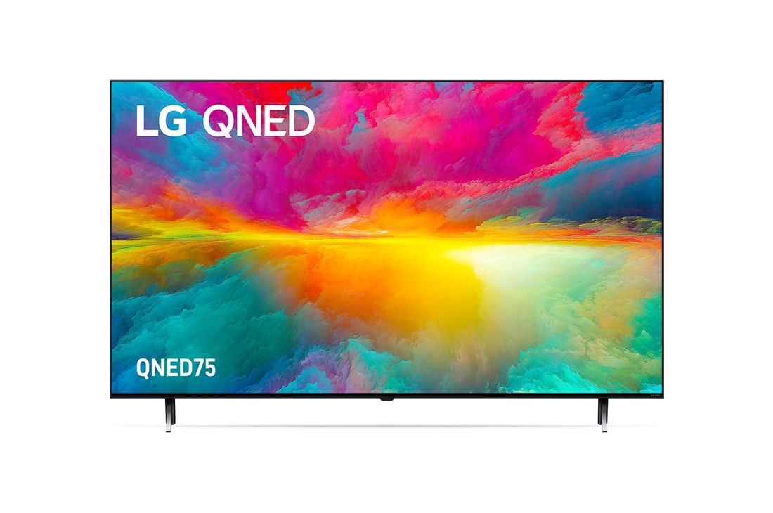 LG QNED75 50 inch 4K Smart QNED TV with Quantum Dot NanoCell, Front View, 50QNED75SRA