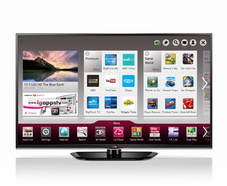 LG 50'' (127cm) Full HD Smart 3D Plasma TV, 50PH6700