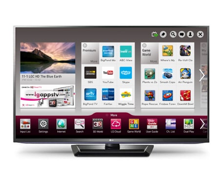 LG 50'' (127cm) Full HD 3D Plasma TV, 50PM6700