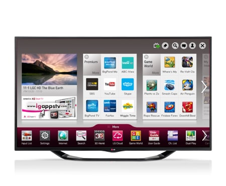 LG 60LA7410 - 60'' (151cm) Full HD Smart 3D LED LCD TV, 60LA7410