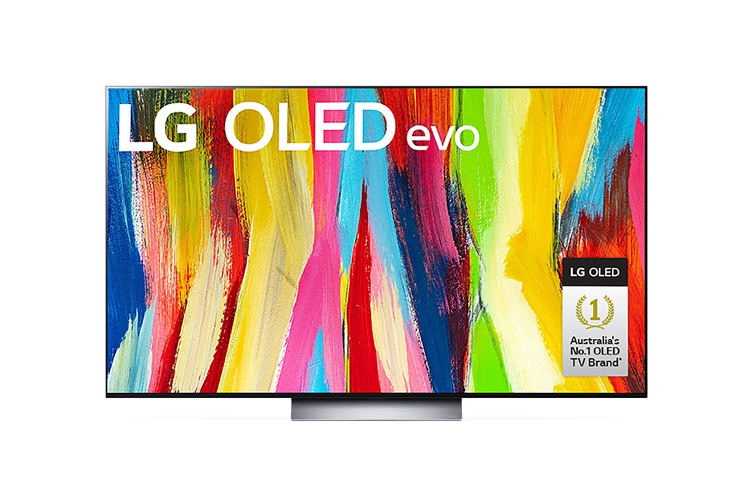 LG OLED evo C2 65 inch 4K Smart TV Self Lit OLED Pixels, Front view , OLED65C2PSC