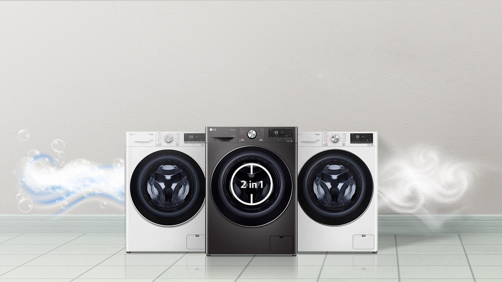 LG WVC5-1409W Washer and Dryer In One