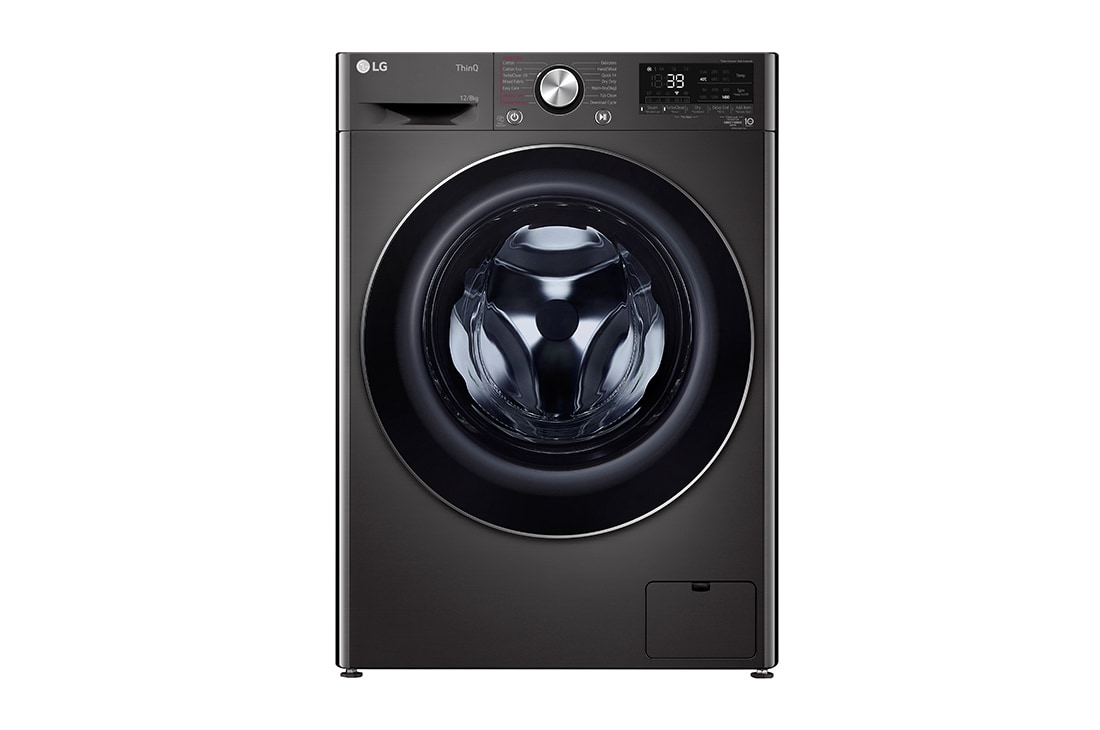 LG 12/8kg Series 9 Front Load Washer Dryer Combo with Steam, WVC9-1412B, WVC9-1412B