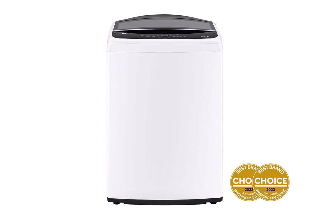 LG 14kg Series 9 Top Load Washing Machine with AI DD® in White, front view, WTL9-14W