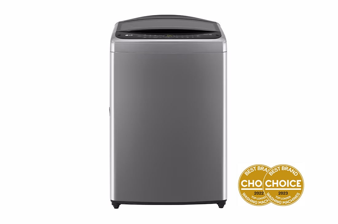 LG 9kg Series 3 Top Load Washing Machine with AI DD®  in Grey, front view, WTL3-09G