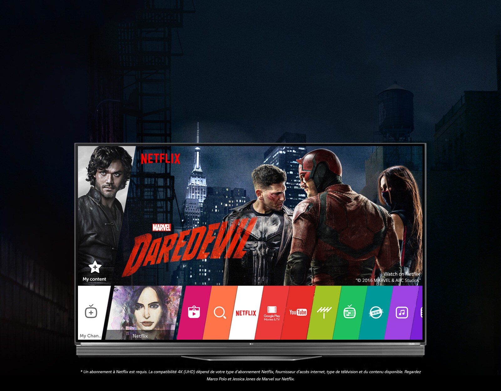 Le LG TV OLED SIGNATURE est la parfaite association pour visionner Netflix