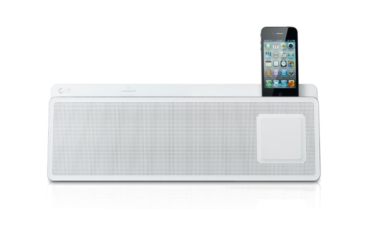 LG iPod Docking Station | 30 W | Smart Touch Square affichage | Contrôle à distance Bluetooth & Telecommande, ND5520